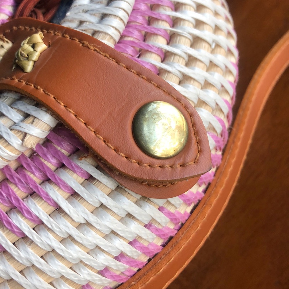 Colorful Rattan handbag - Picture 3 of 5